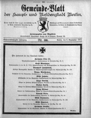 1915,36: Nr. 36, 5. September 1915