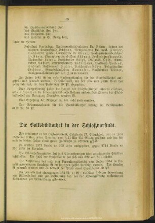 Die Volksbibliothek in der Schloßvorstadt