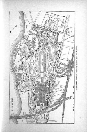 Karte: Die Berliner Gewerbe-Ausstellung 1896 im Park von Treptow