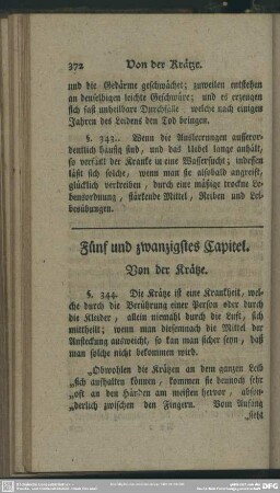 Fünf und zwanzigstes Capitel. Von der Krätze