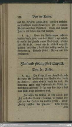 Fünf und zwanzigstes Capitel. Von der Krätze