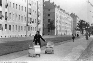 Dresden, Südviertel, Wiederaufbau, Oktober 1954