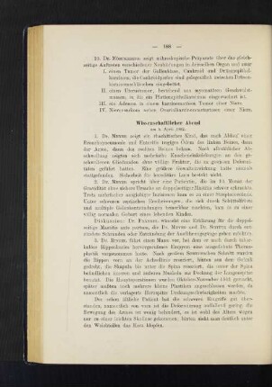 Wissenschaftlicher Abend am 5. April 1902.