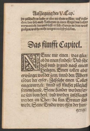 Das fünfft Capitel.