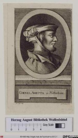 Bildnis Heinrich Cornelius (eig. Heinrich Cornelis) Agrippa von Nettesheim