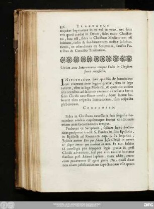 Utrùm ante Incarnationis tempus Fides in Christum fuerit necessaria.