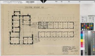 Soest, Amtsgericht und Gefängnis, Erweiterungsbau, Erdgeschoss, Grundriss, Baubestanszeichnung