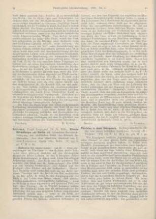40-41 [Rezension] Pfarrleben in einem Gebirgsdorfe. Kulturgeshichtliche Bilder von einem hessischen Geistlichen