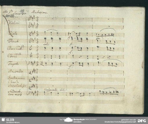 Coro: "Frena le lagrime"