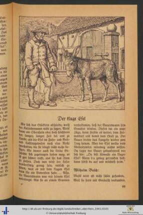 Der kluge Esel.