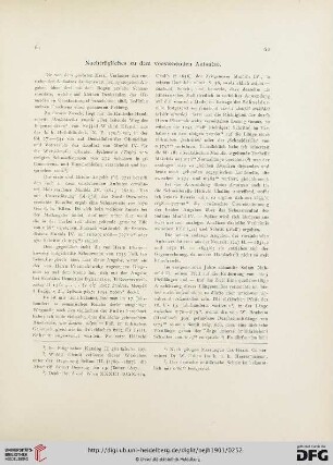 4.1901: Nachträgliches zu dem vorstehenden Aufsatze