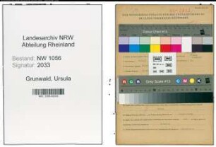 Entnazifizierung Ursula Grunwald , geb. 08.02.1913 (Stenotypistin)