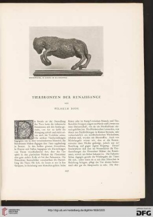 Tierbronzen der Renaissance