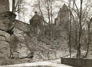 Schloss Wolkenstein : Schloss Wolkenstein. Ansicht von der Promenade, von Südwesten