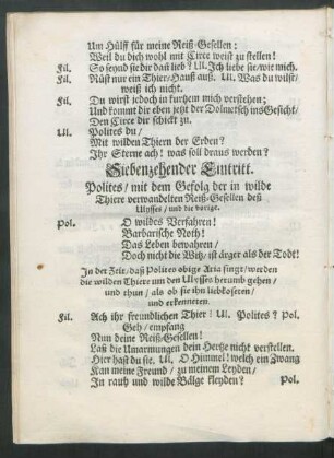 Siebenzehender Eintritt.