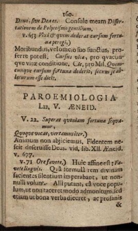 Paroemiologia Lib. V. Aeneid.