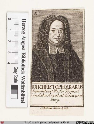 Bildnis Johann Christoph Olearius
