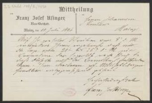 Brief an Friedrich Johannsen : 10.07.1896