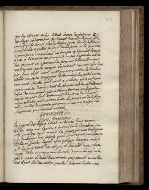 Sommaire du livre troisieme