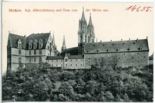 Meißen. Albrechtsburg u. Dom vom Schottenberg