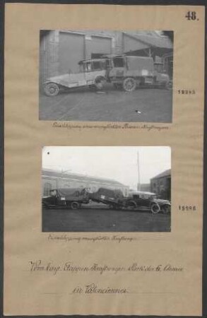 Einschleppung verunglückter Kraftwagen