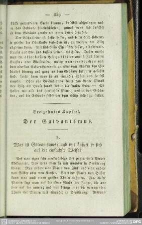 Dreizehntes Kapitel. Der Galvanismus