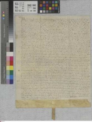 Crumstadt: Revers der Gemeinde Crumstadt über die vom St. Viktorstift vor Mainz bestandene Weide, genannt der Buchtung