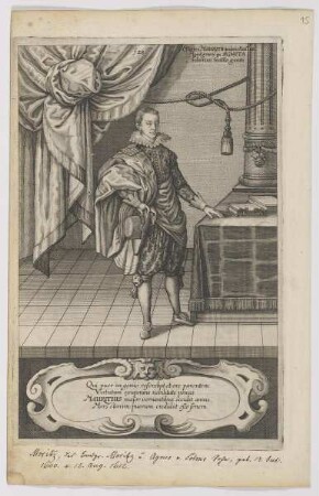 Bildnis des Mauritius Hassiae Landgravius secundo genitus