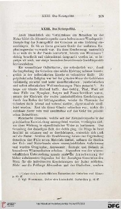 XXIII: Das Naturgefühl