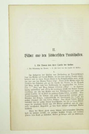 II. Bilder aus den süddeutschen Landschaften