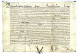 Kaiser Karl V. bestätigt den durch seinen kaiserlichen Kommissar, Bischof Philipp von Speyer, gefertigten Vertrag zwischen dem Predigerkloster und der Stadt Esslingen.