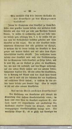 Auf welche Weise entstehen Krankheiten?