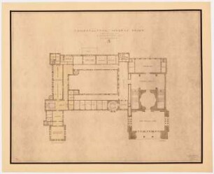 Schloss Posen, Posen Umbau: Grundriss 1. OG Variante 5, 1:200