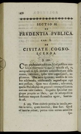 Cap. I. De Civitate Cognoscenda