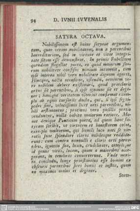 Satyra Octava