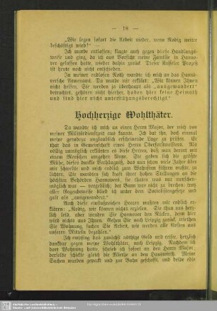 Hochherzige Wohlthäter