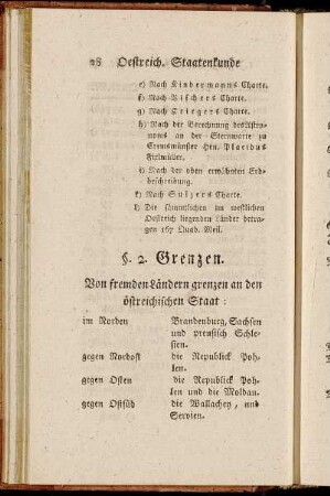 §. 2. Grenzen