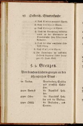 §. 2. Grenzen