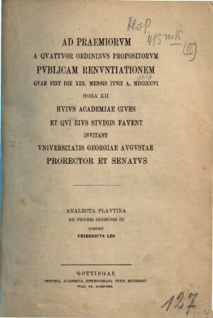 Analecta Plautina