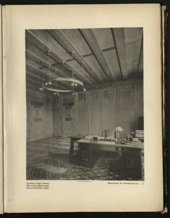 Arbeitszimmer des Oberbürgermeisters.