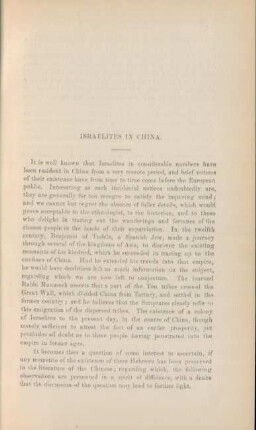 Israelites in China.