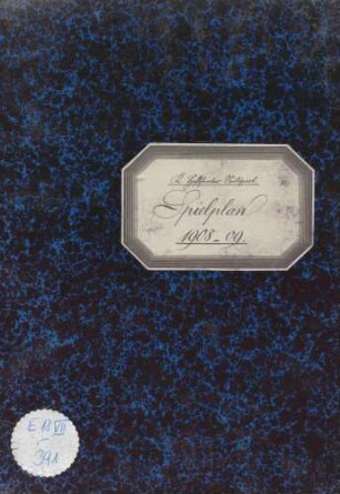 Spielplan 1908/09