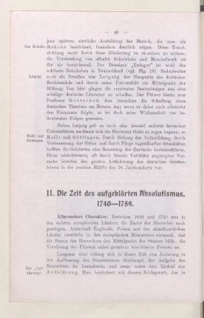 II. Die Zeit des aufgeklärten Absolutismus, 1740-1789