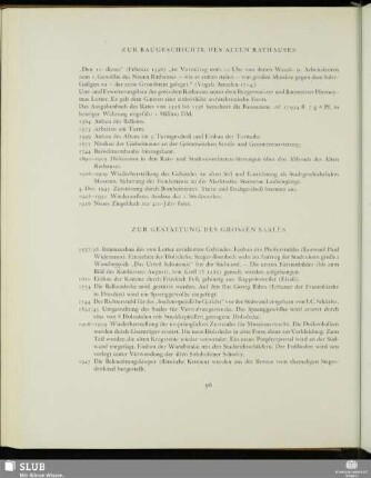Zur Baugeschichte Des Alten Rathauses