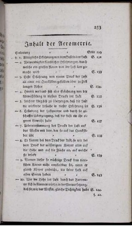 Inhalt der Aerometrie.