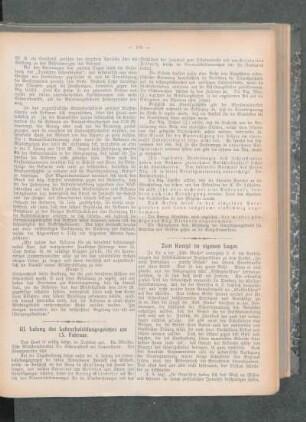 Zum Kampf im eigenen Lager