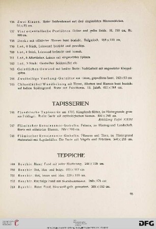 Tapisserien (Nr. 746-748)