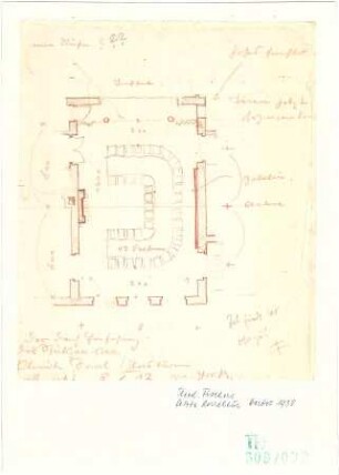 Fischer, Theodor; Stammbaum und Porträts Theodor Fischers - Grundriss