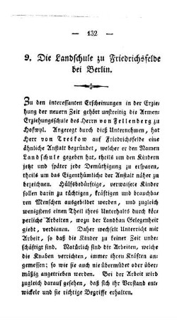 Die Landschule zu Friedrichsfelde bei Berlin