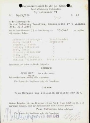 Hofmann, Berta